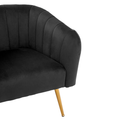 Noosa & Co. Living Larissa Black Velvet Chair House of Isabella UK