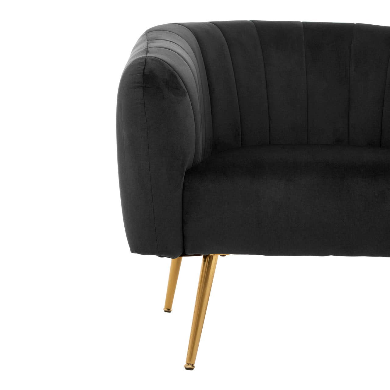 Noosa & Co. Living Larissa Black Velvet Chair House of Isabella UK