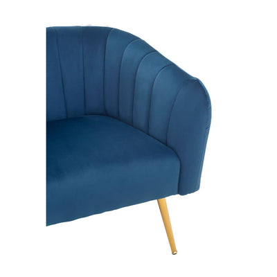 Noosa & Co. Living Larissa Blue Velvet Chair House of Isabella UK