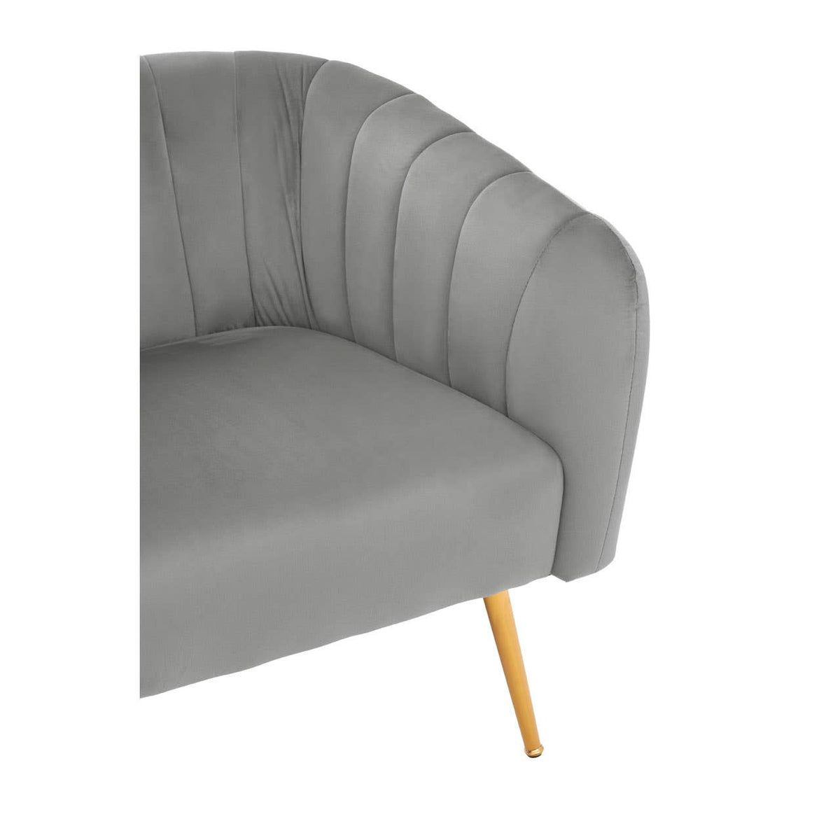Larissa Grey Velvet Chair.