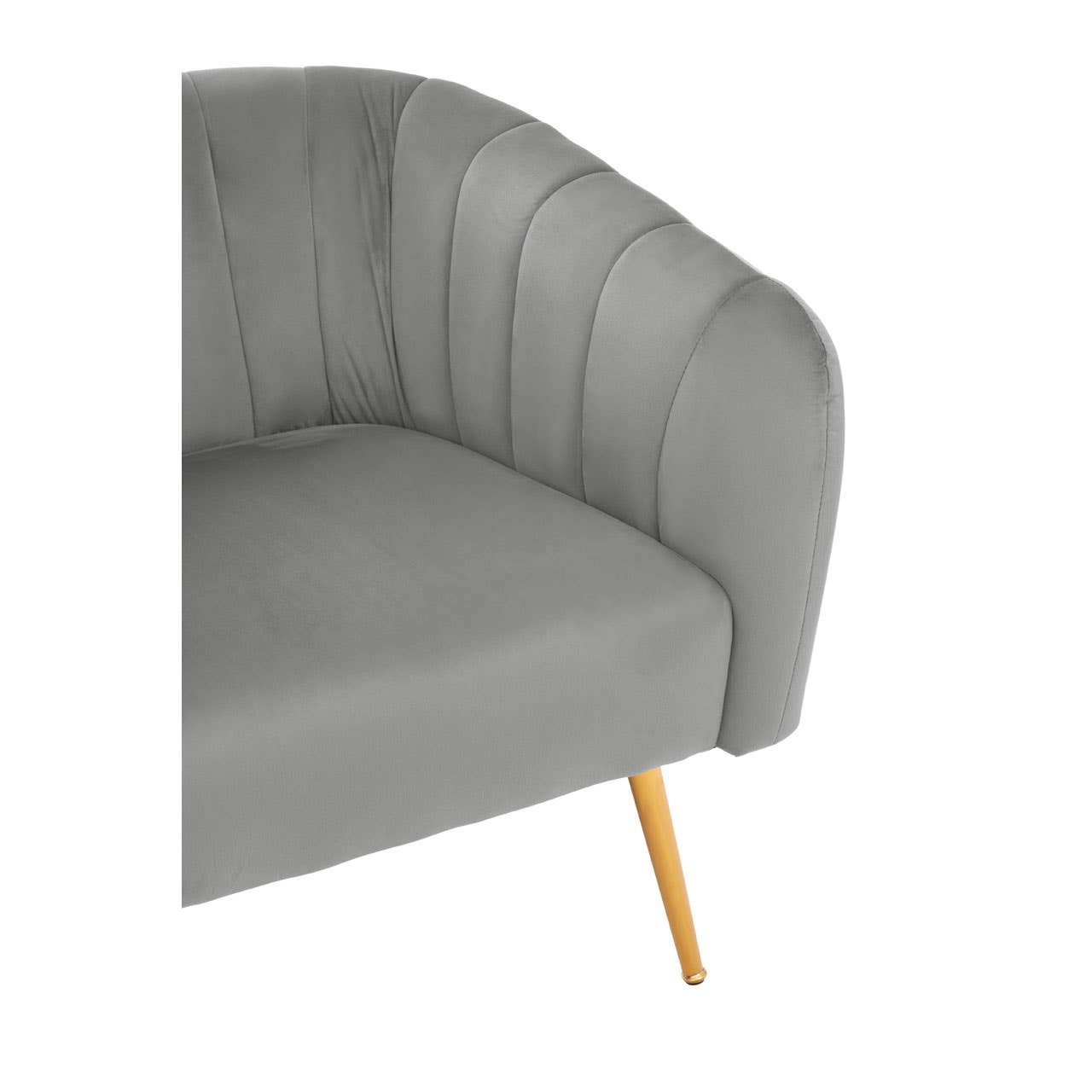 Noosa & Co. Living Larissa Grey Velvet Chair House of Isabella UK