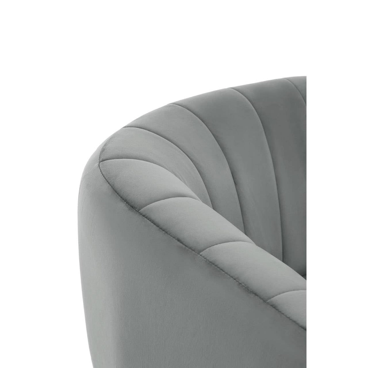 Larissa Grey Velvet Chair.