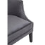 Larissa Grey Velvet Studded Chair.