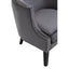 Larissa Grey Velvet Studded Chair.