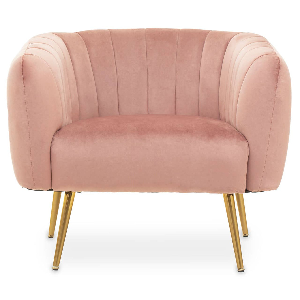Larissa Pink Velvet Chair.
