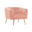 Larissa Pink Velvet Chair.