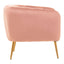 Larissa Pink Velvet Chair.