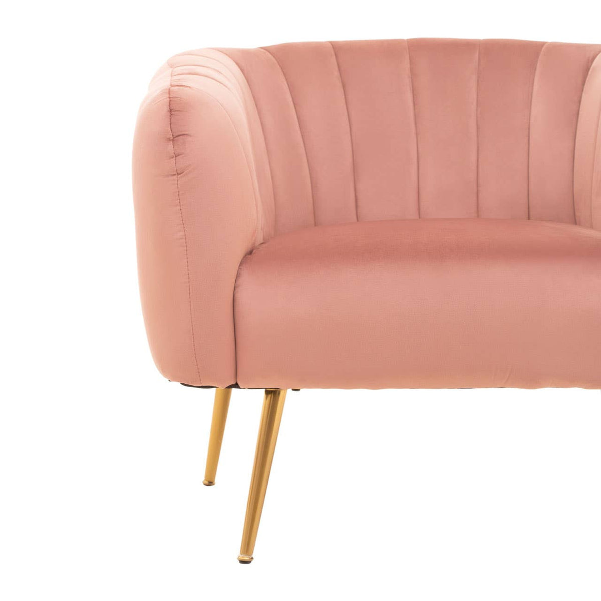 Larissa Pink Velvet Chair.
