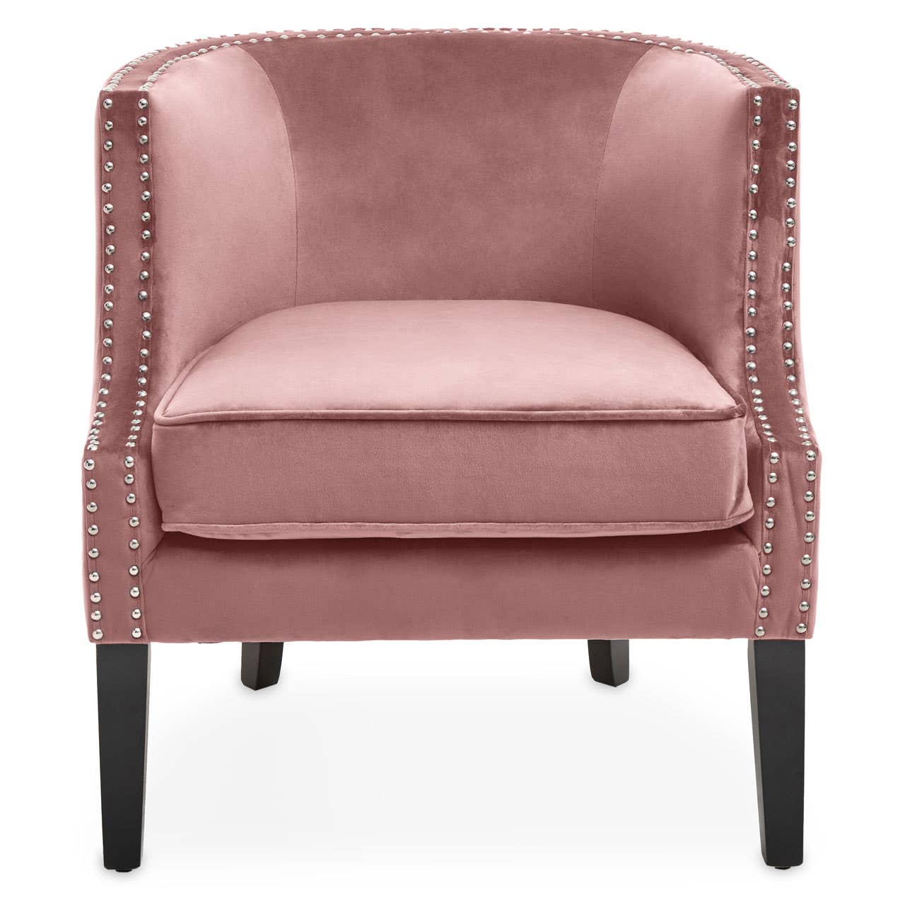 Noosa & Co. Living Larissa Pink Velvet Studded Chair House of Isabella UK