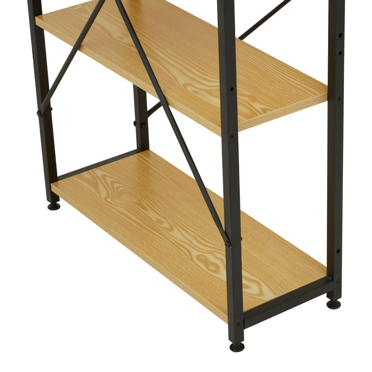 Laxton Light Yellow Desk With Shelves.