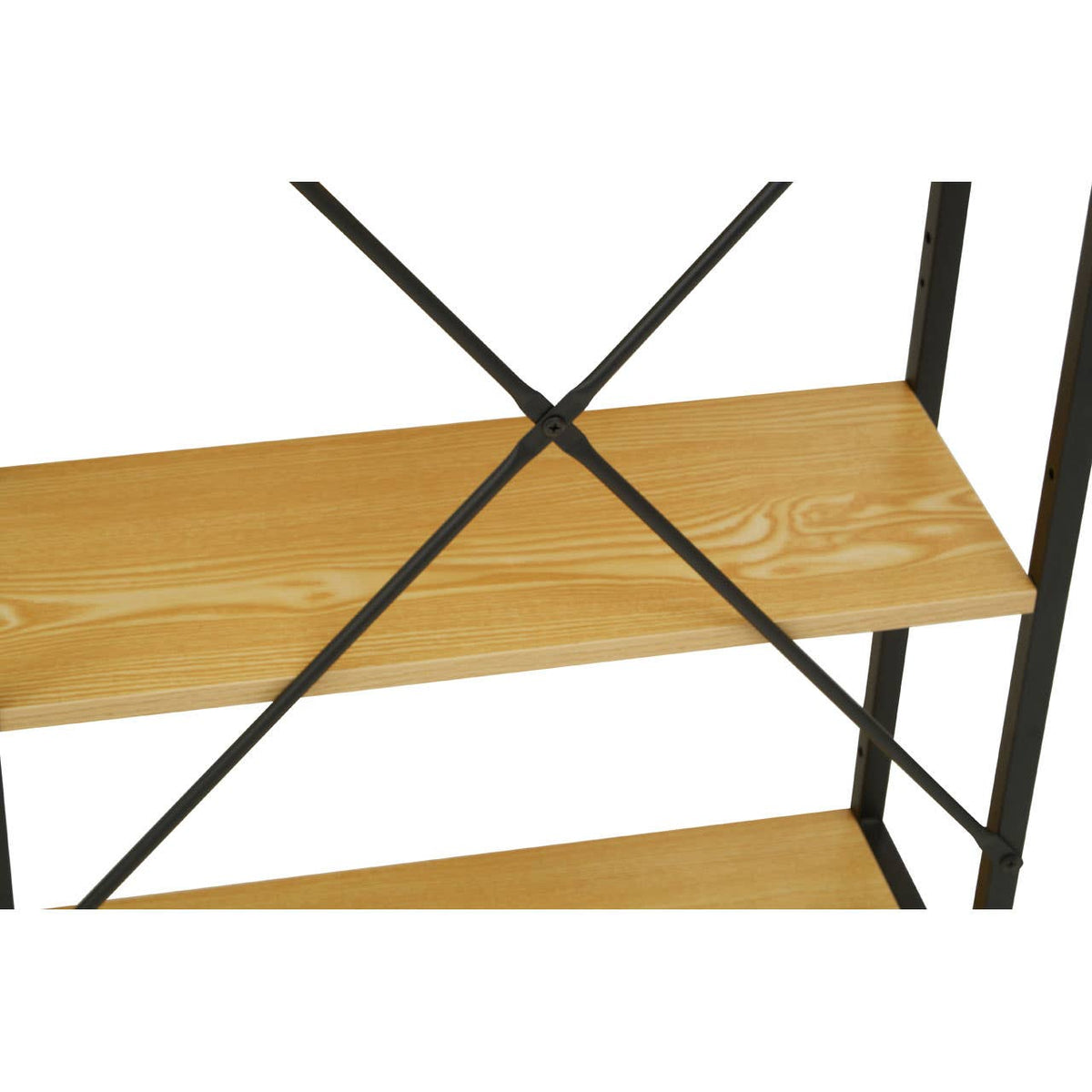 Laxton Light Yellow Desk With Shelves.