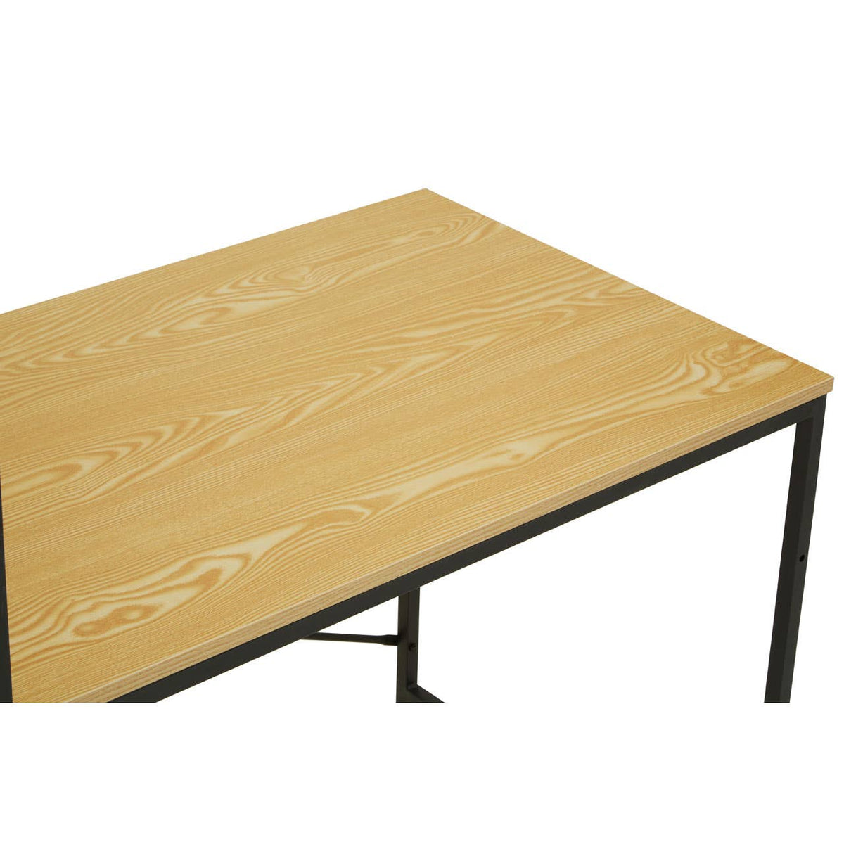 Laxton Light Yellow Desk With Shelves.