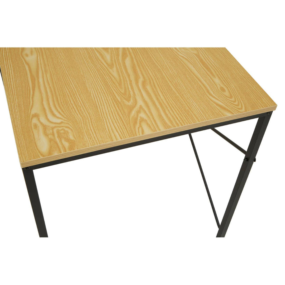 Laxton Light Yellow Desk With Shelves.