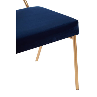 Noosa & Co. Living Lexa Blue Velvet Chair House of Isabella UK