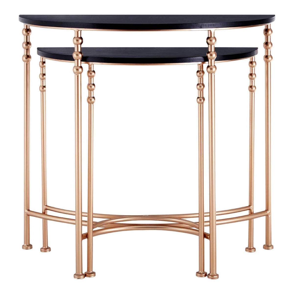 Lexa Half Round Console Tables - Set Of 2.