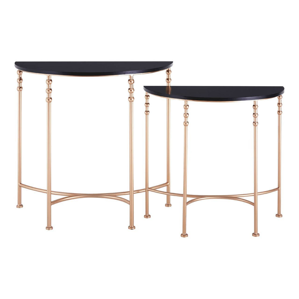 Lexa Half Round Console Tables - Set Of 2.
