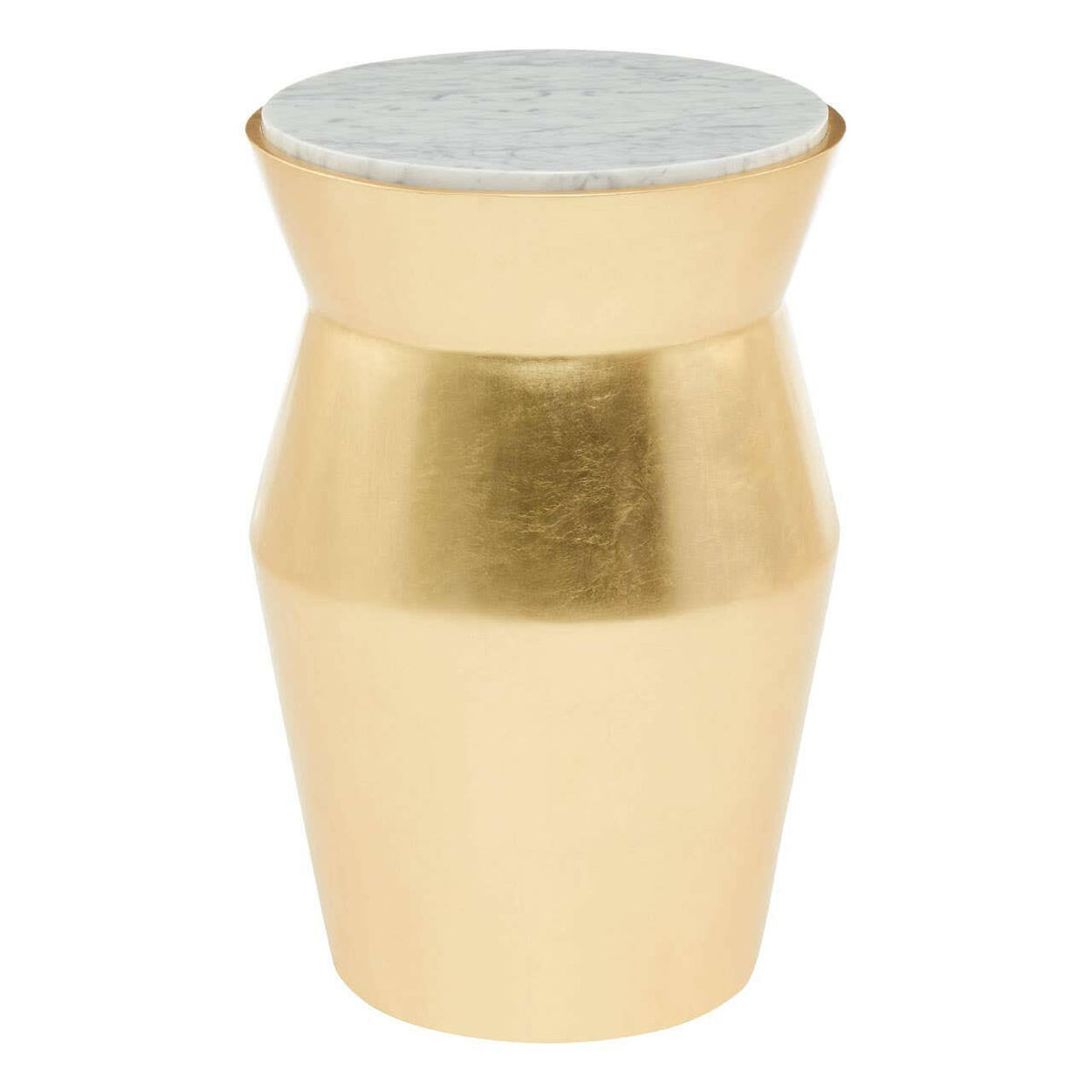 Lino Large Gold Drum Side Table.