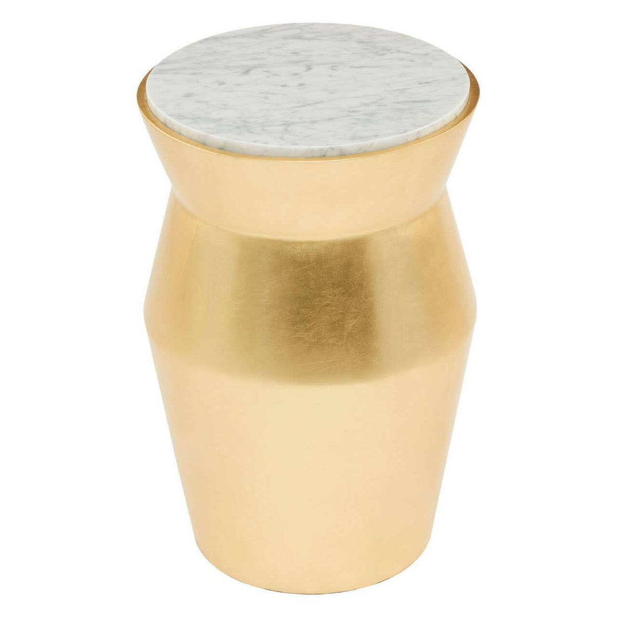 Lino Large Gold Drum Side Table.