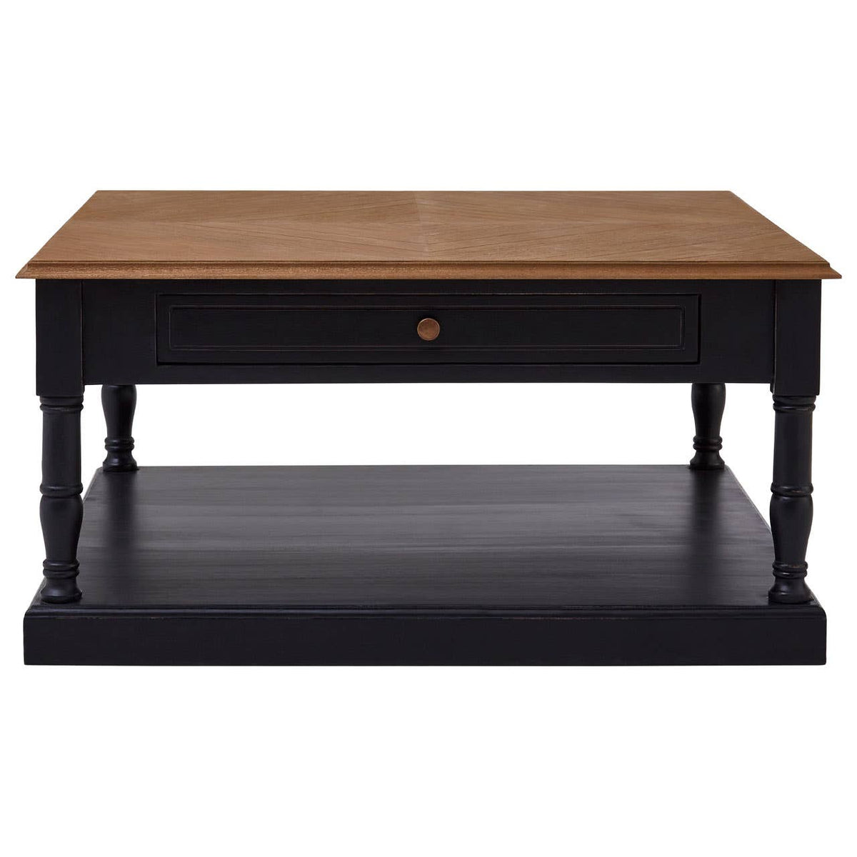 Loire 1 Drawer Black Coffee Table.