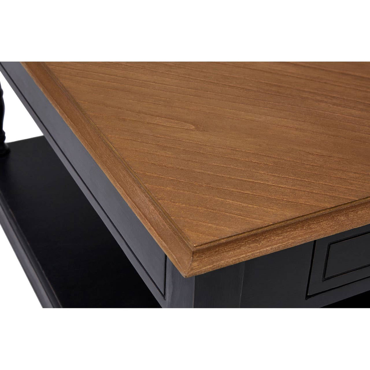 Loire 1 Drawer Black Coffee Table.