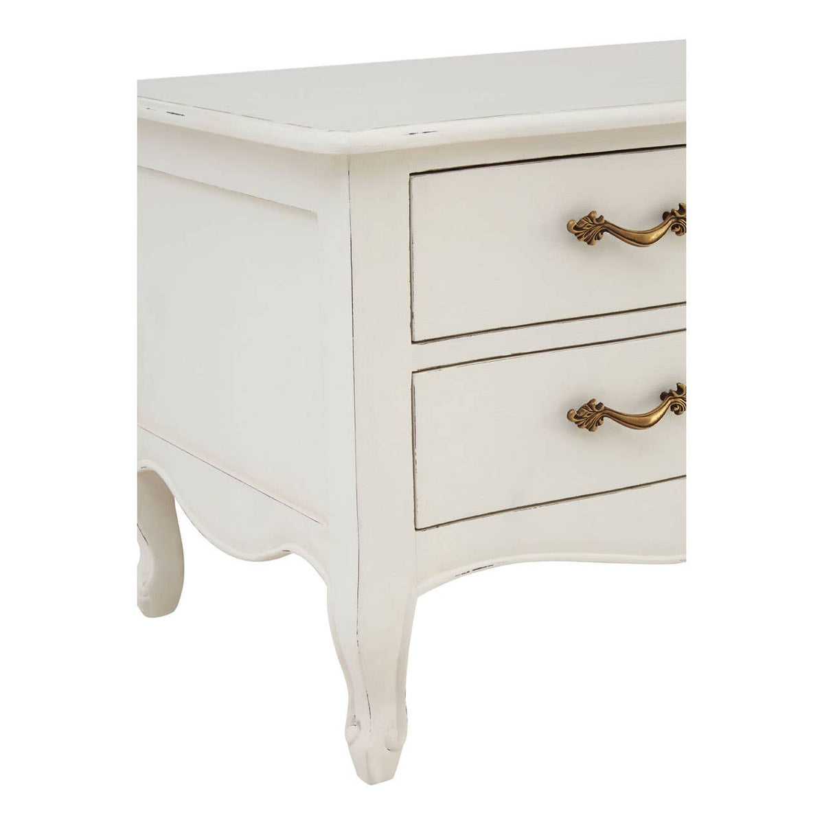 Loire 4 Drawers/2 Shelves White Media Unit.