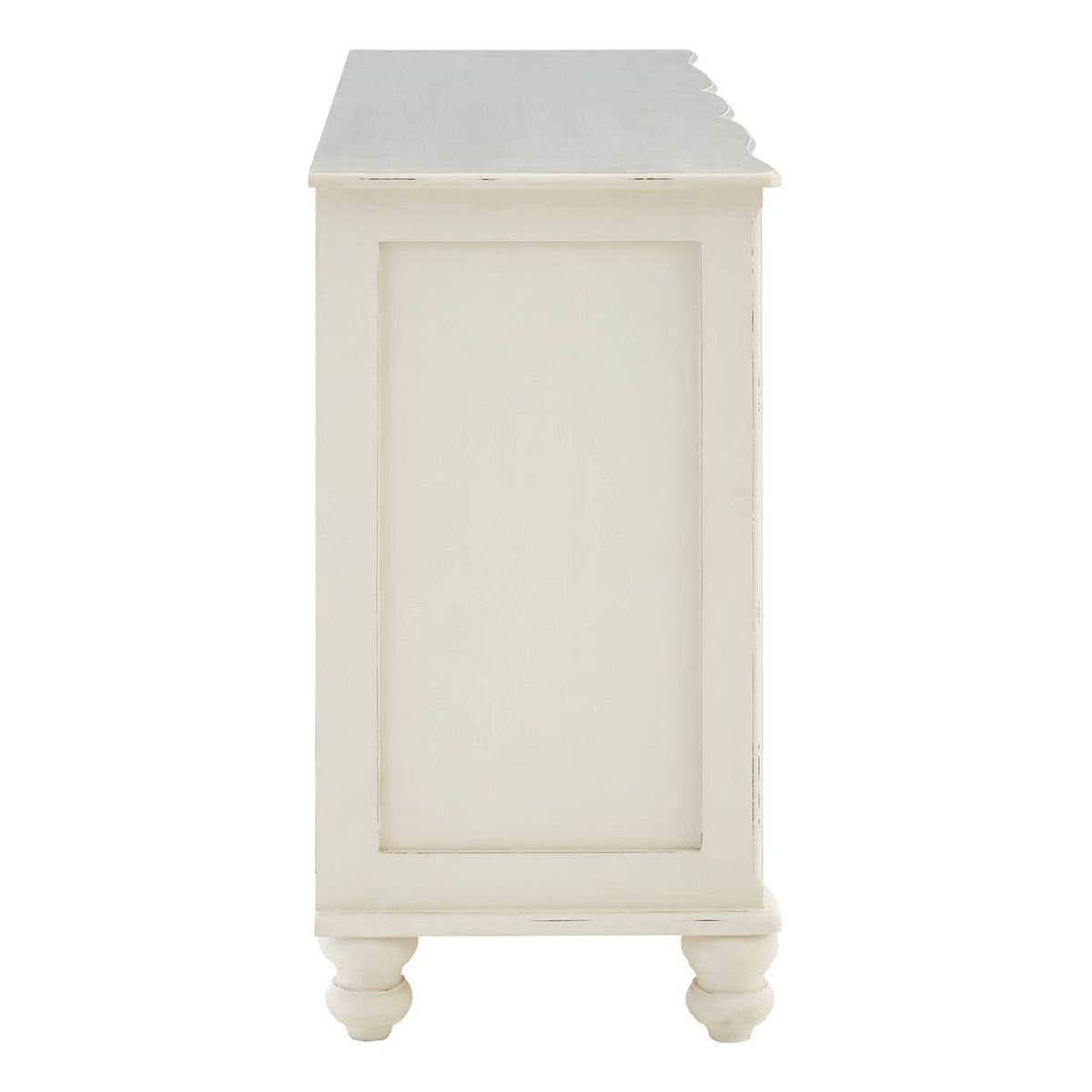 Loire 6 Drawer White Sideboard.