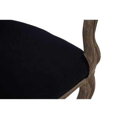 Noosa & Co. Living Loire Black Fabric Chair House of Isabella UK