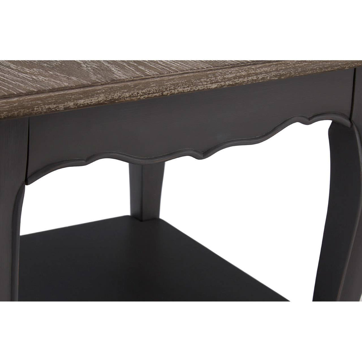 Loire Dark Grey Single Shelf Console Table.