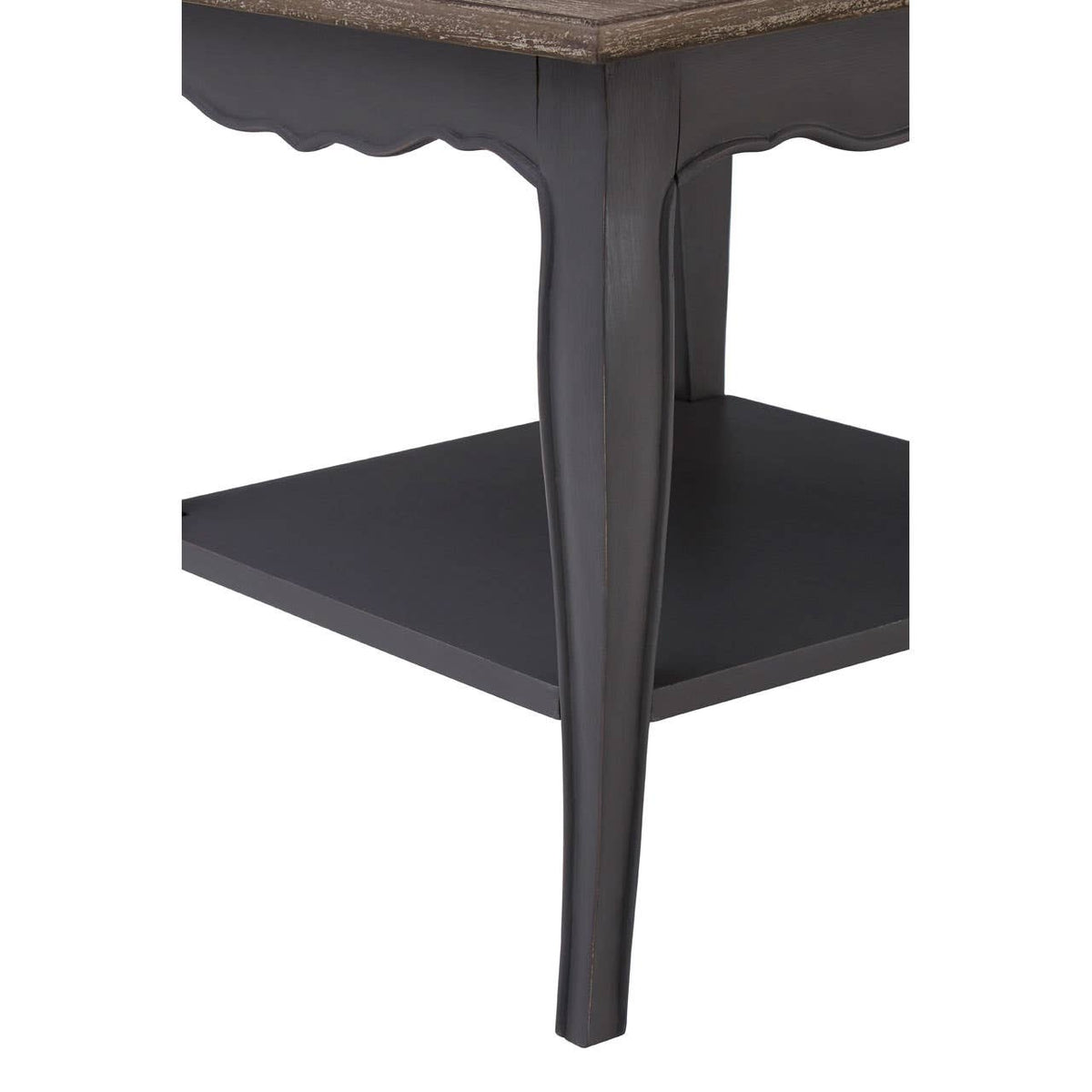 Loire Dark Grey Single Shelf Console Table.
