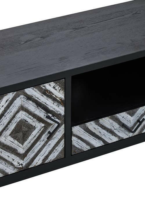 Lombok Black Frame Media Unit.