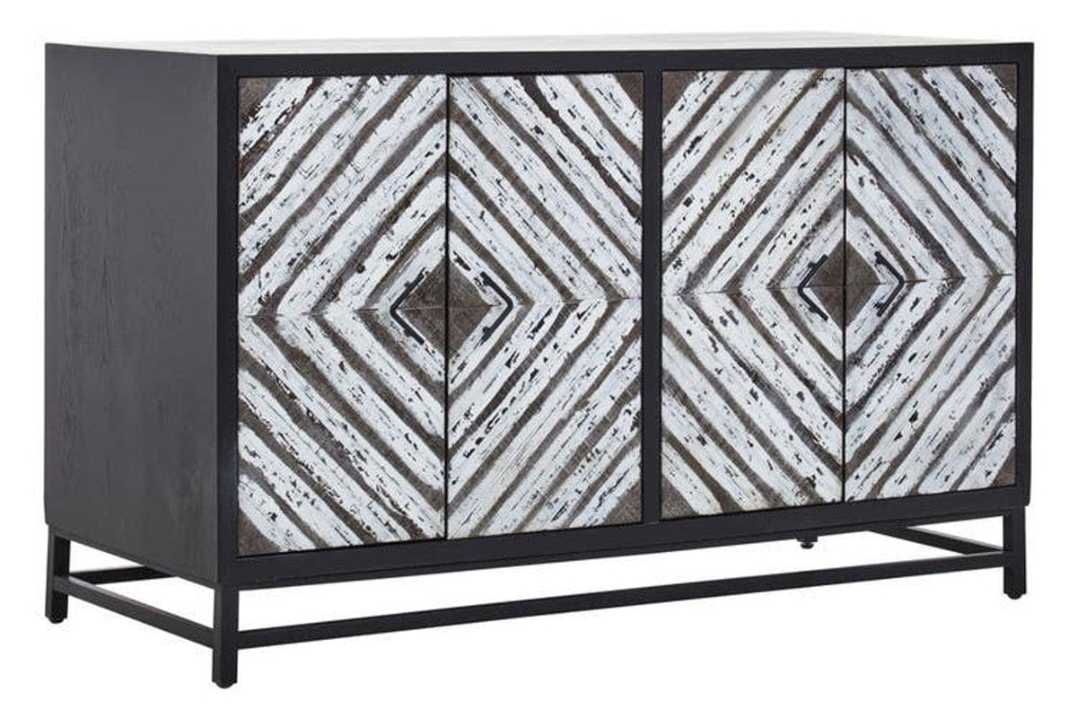 Noosa & Co. Living Lombok Four Door internal shelf storage Sideboard House of Isabella UK