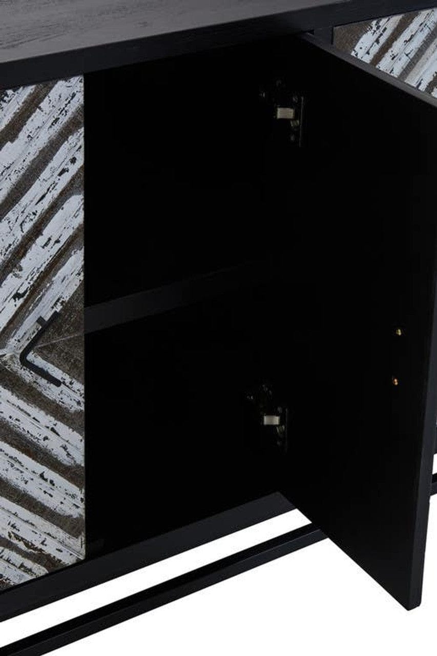 Noosa & Co. Living Lombok Four Door internal shelf storage Sideboard House of Isabella UK