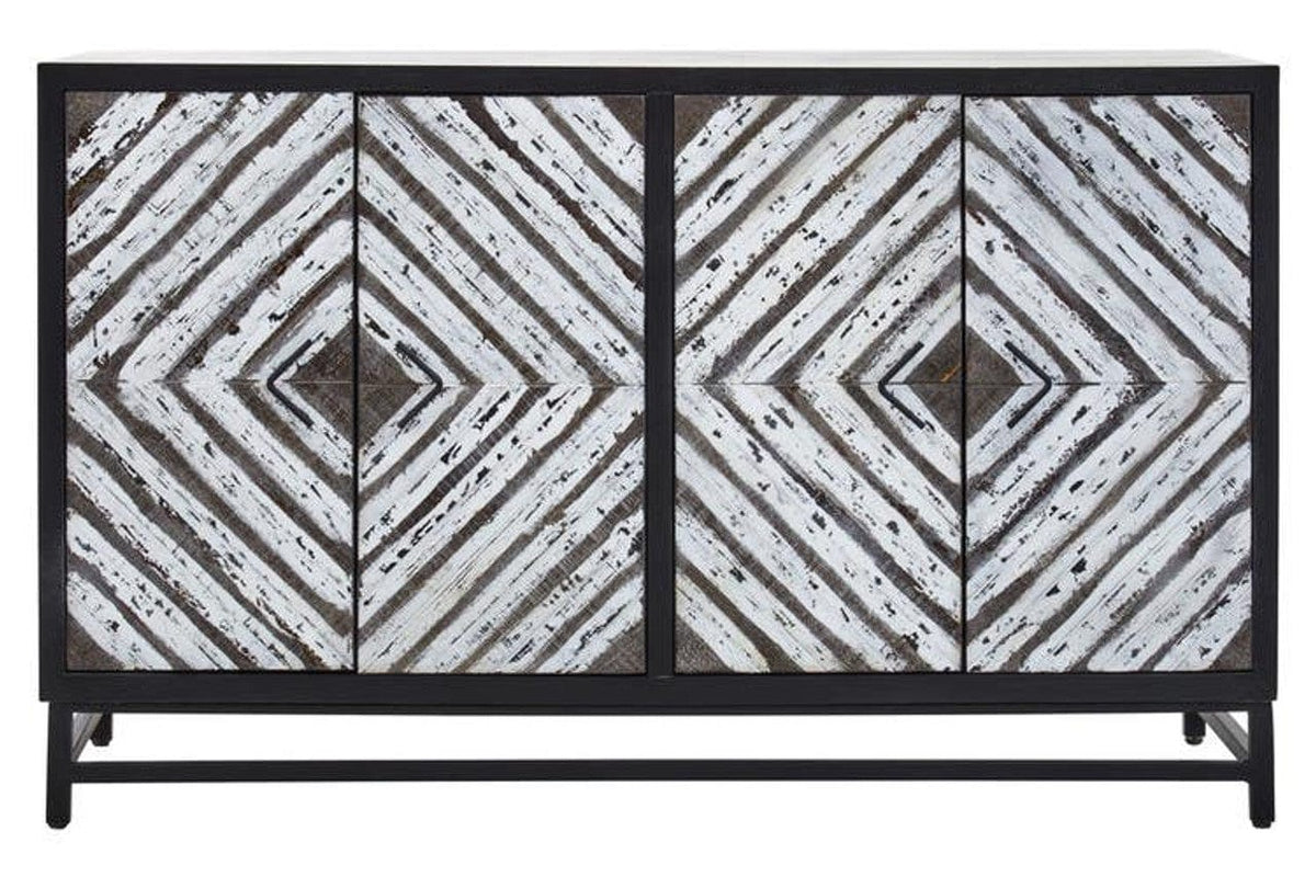 Noosa & Co. Living Lombok Four Door internal shelf storage Sideboard House of Isabella UK