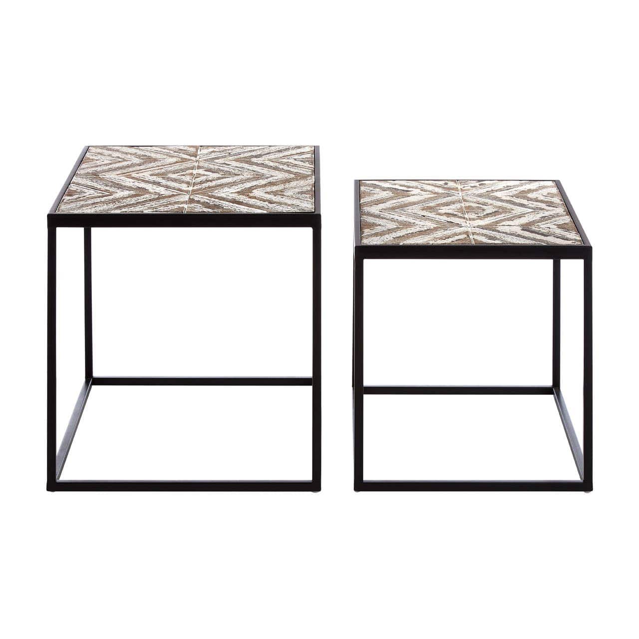 Noosa & Co. Living Lombok Set Of 2 Side Tables House of Isabella UK