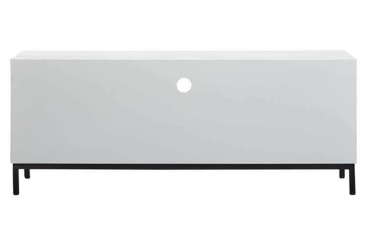 Lombok White Frame Media Unit.