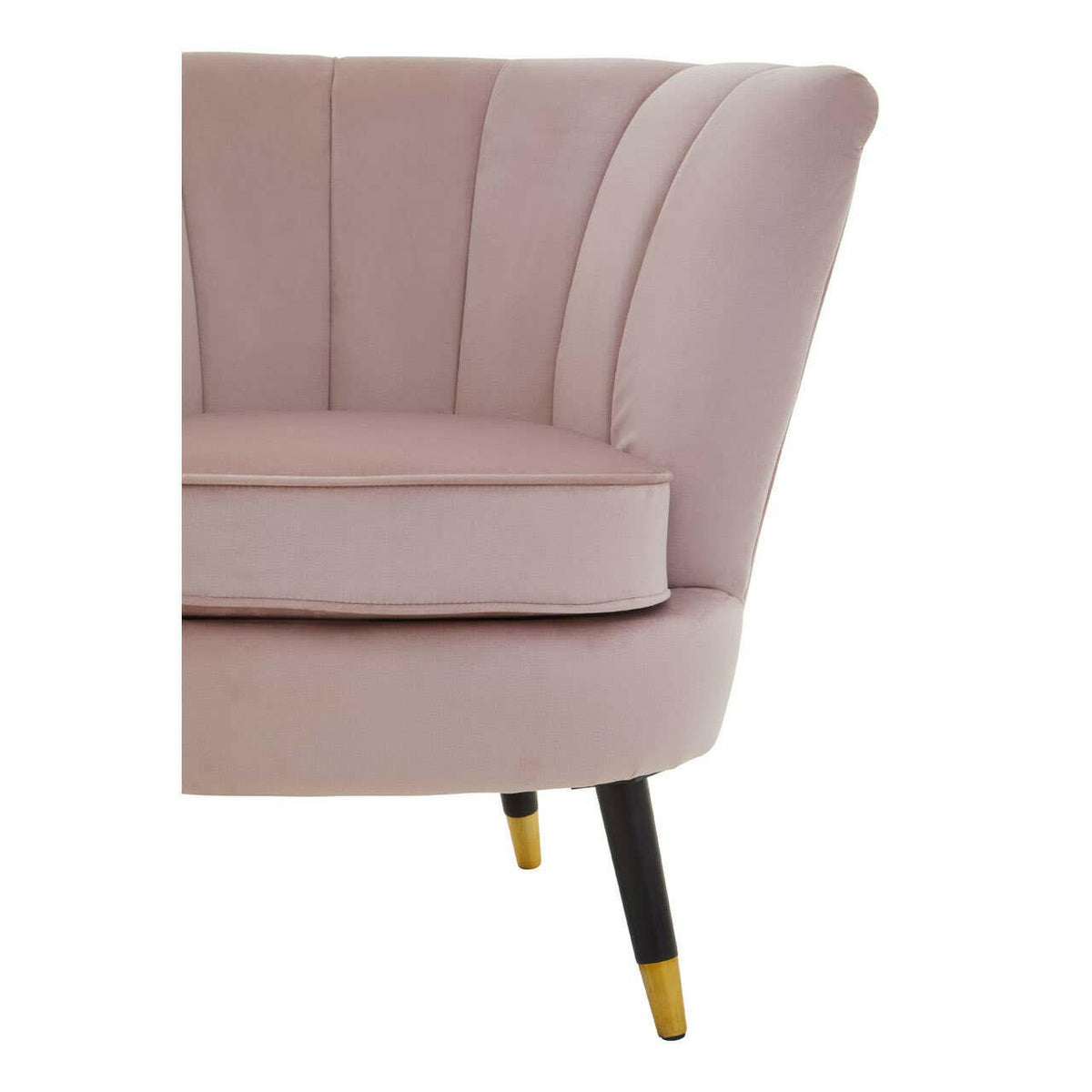 Loretta Dusky Pink Velvet Accent Chair.