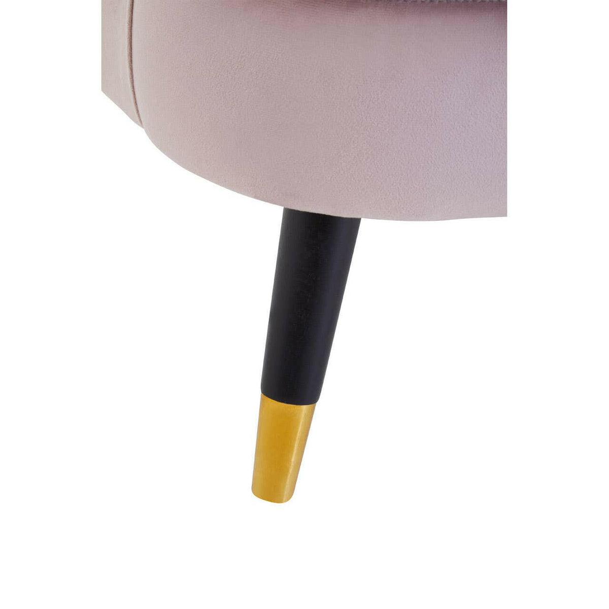 Loretta Dusky Pink Velvet Scalloped Chair.