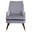 Loretta Grey Velvet Armchair.