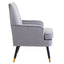 Loretta Grey Velvet Armchair.