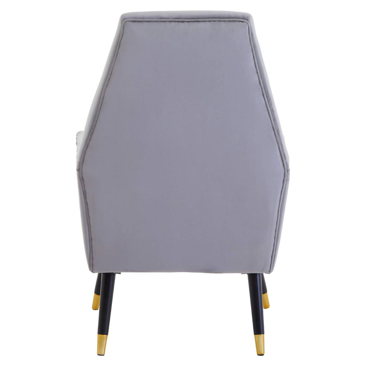 Loretta Grey Velvet Button Detail Chair.