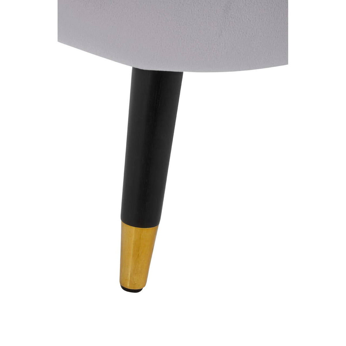 Loretta Grey Velvet Shell Accent Chair.