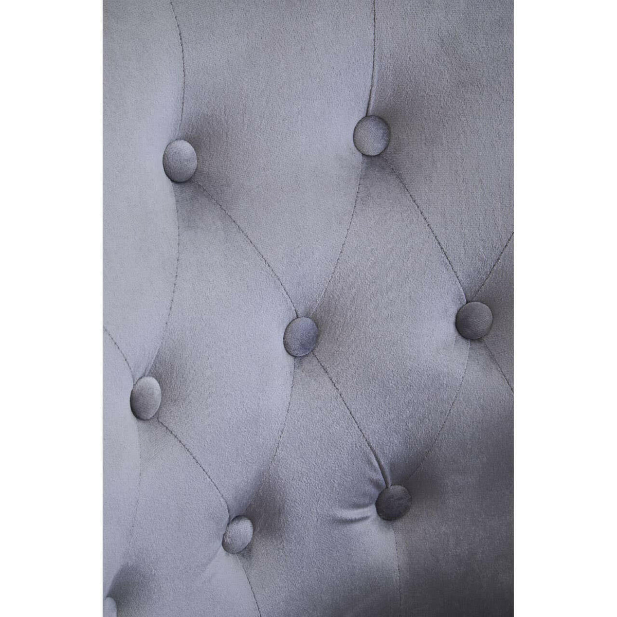 Loretta Grey Velvet Tufted Chair.