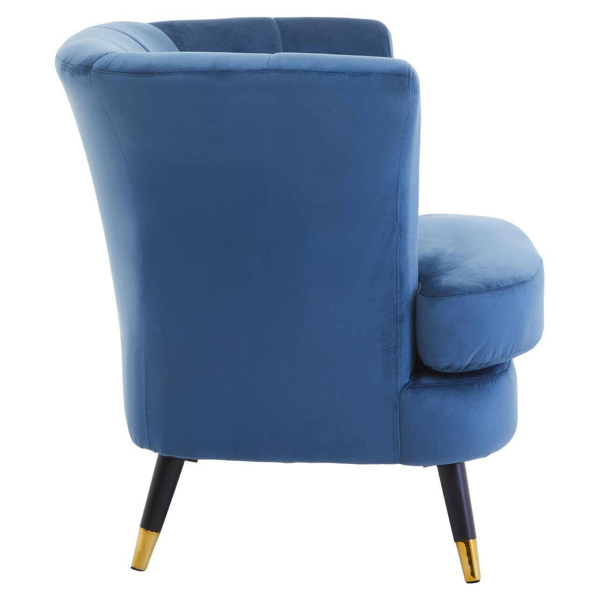Loretta Midnight Velvet Scalloped Chair.