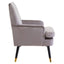 Loretta Mink Velvet Armchair.