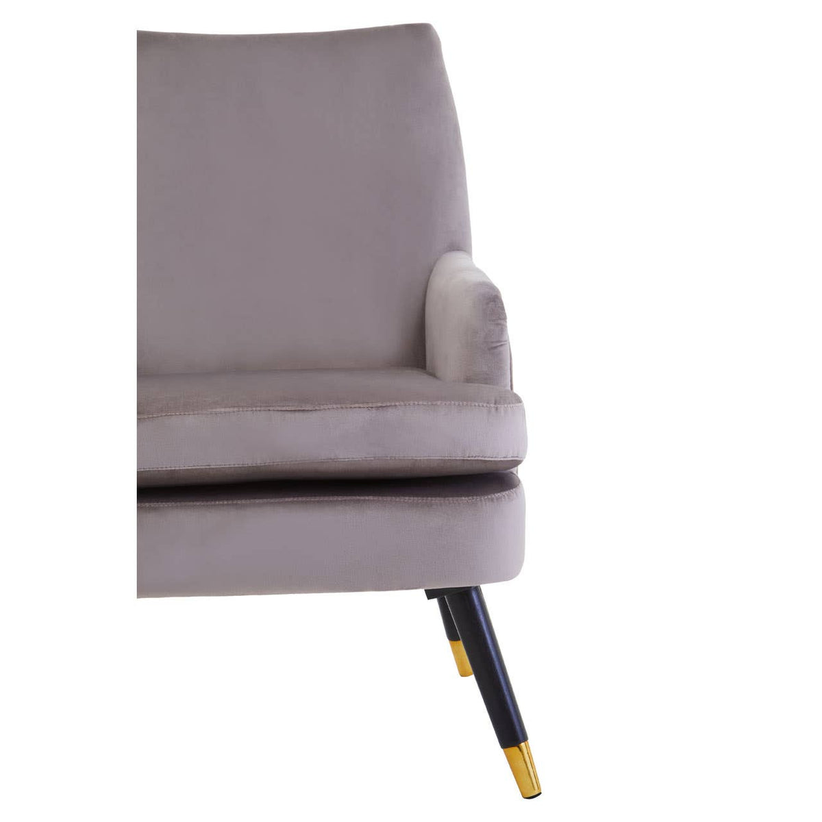 Loretta Mink Velvet Armchair.