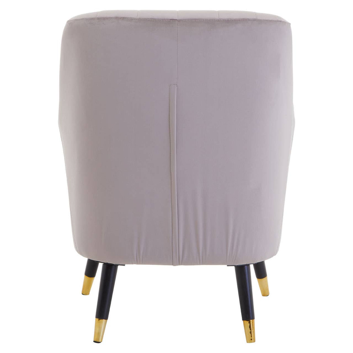 Loretta Mink Velvet Scalloped Armchair.