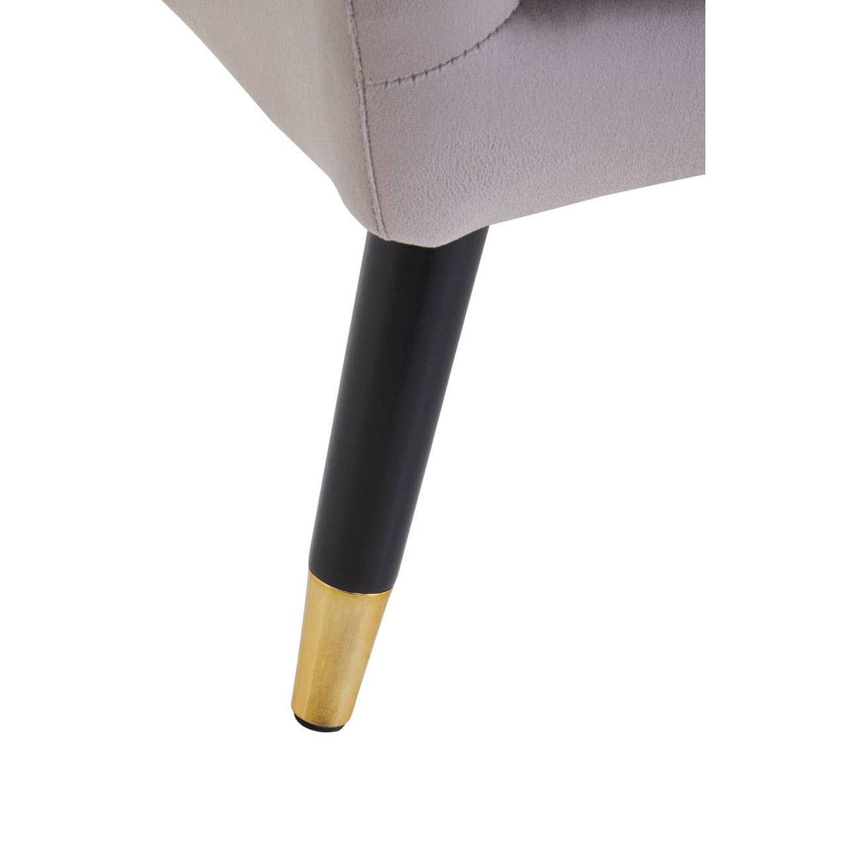 Loretta Mink Velvet Scalloped Armchair.