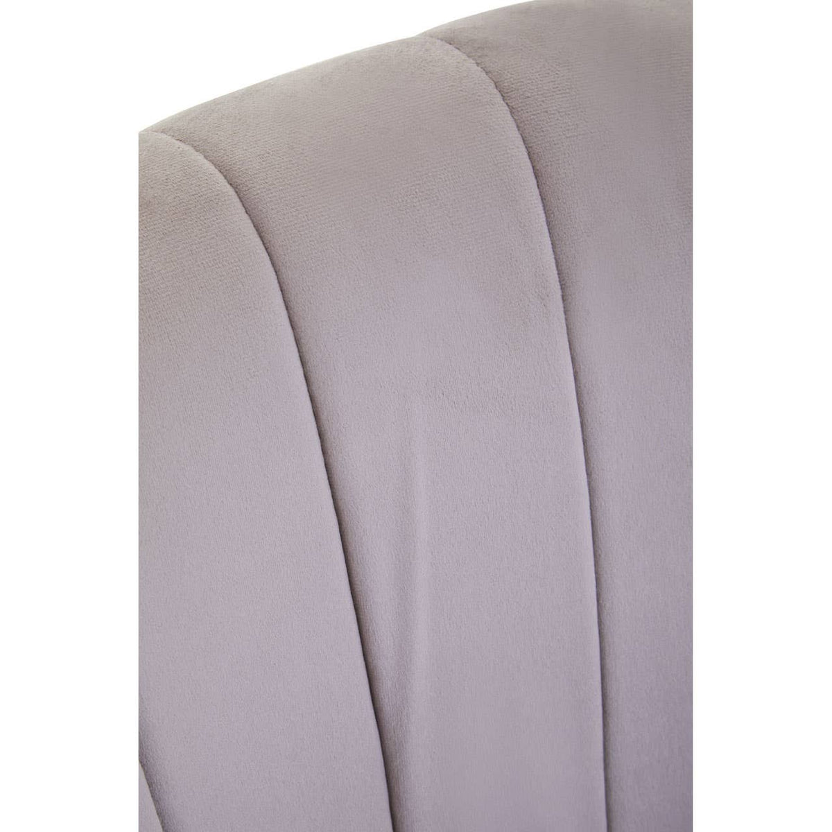 Loretta Mink Velvet Scalloped Armchair.