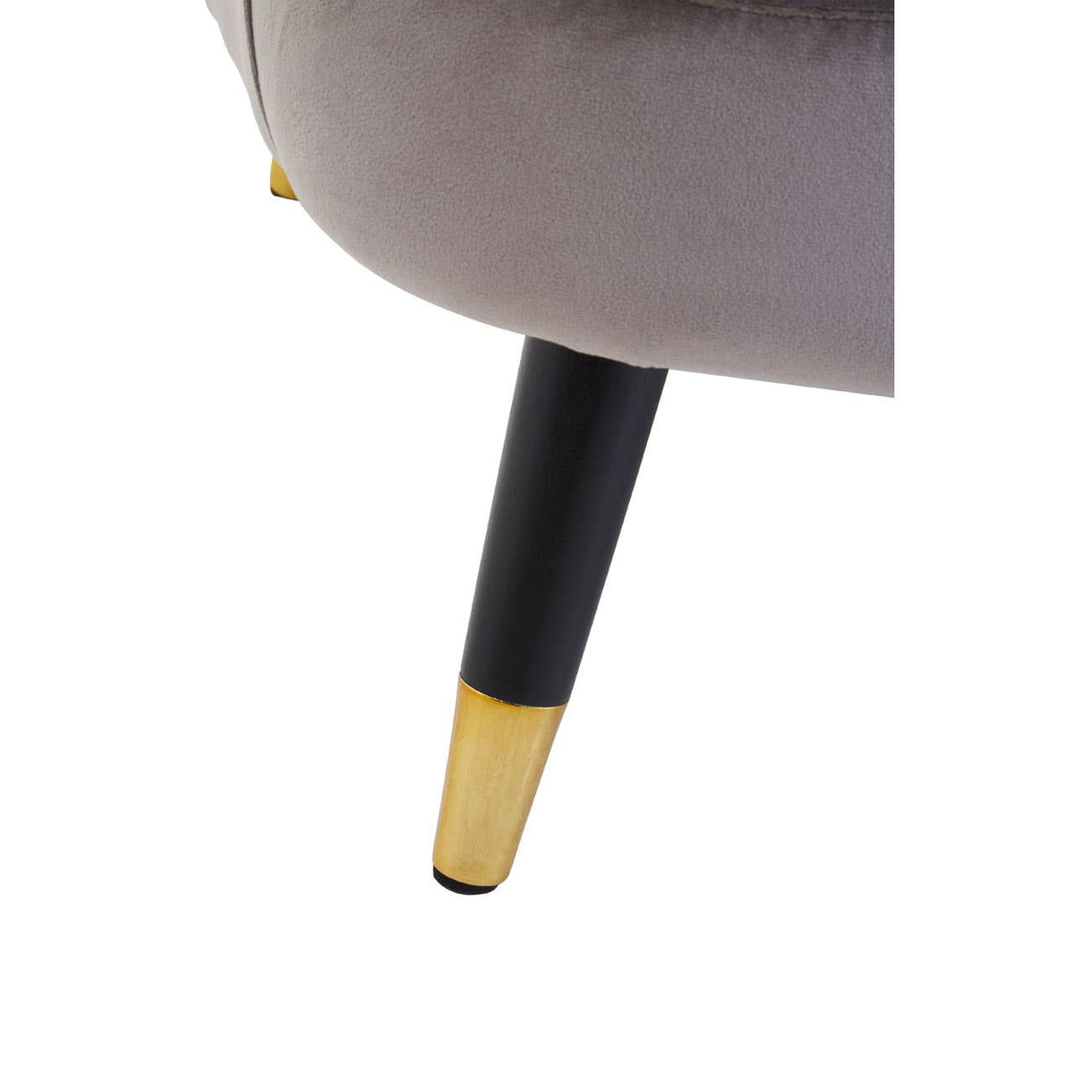 Loretta Mink Velvet Scalloped Chair.