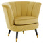 Loretta Pistachio Velvet Shell Accent Chair.